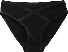 Net Bikini Panties 'Figi', 1 pc, black - Moraj — photo N1