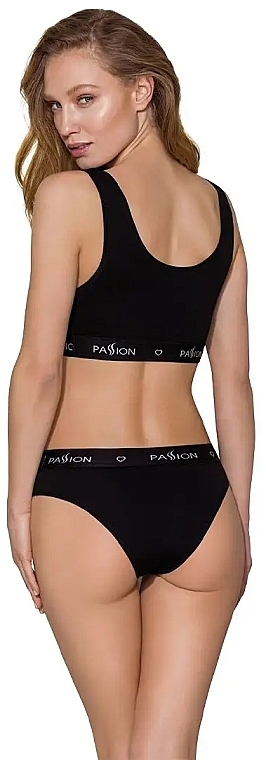 Sport Top with Wide Elastic Band PS004, black - Passion — photo N4