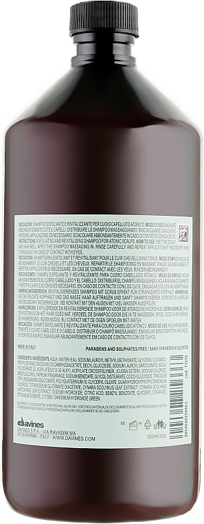 Detoxifying Scrub Shampoo - Davines Detoxifying Shampoo — photo N6