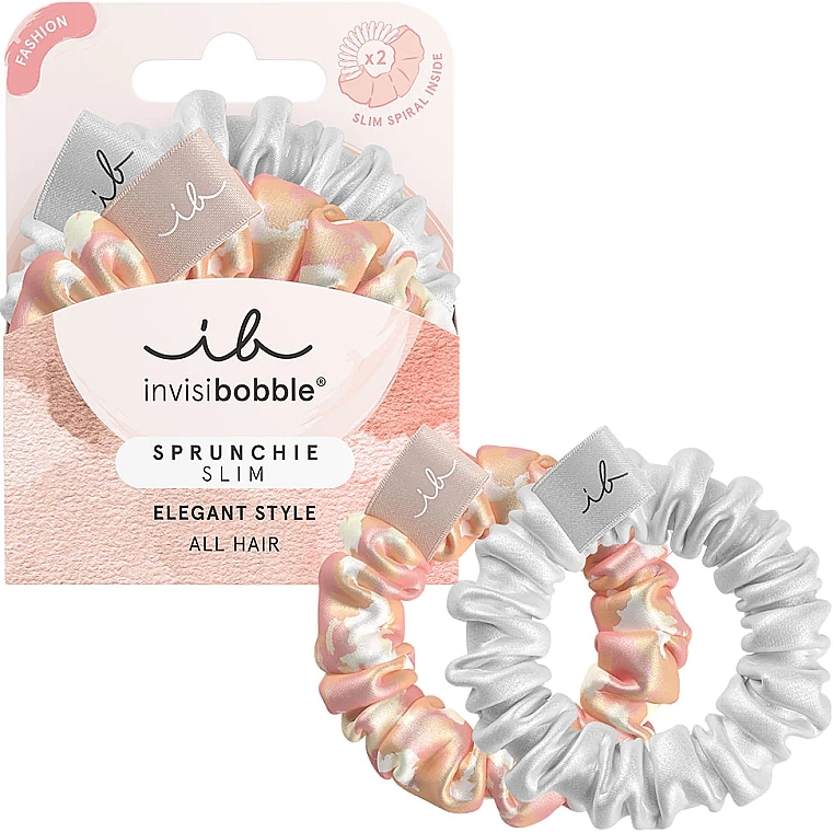 Hair Band - Invisibobble Sprunchie Slim Bella Chrome	 — photo N1