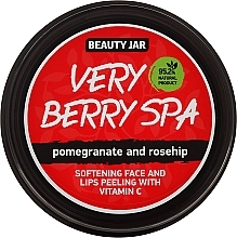 Face and Lip Scrub "Very Berry SPA" - Beauty Jar Softening Face And Lips Peeling With Vitamin C — photo N1