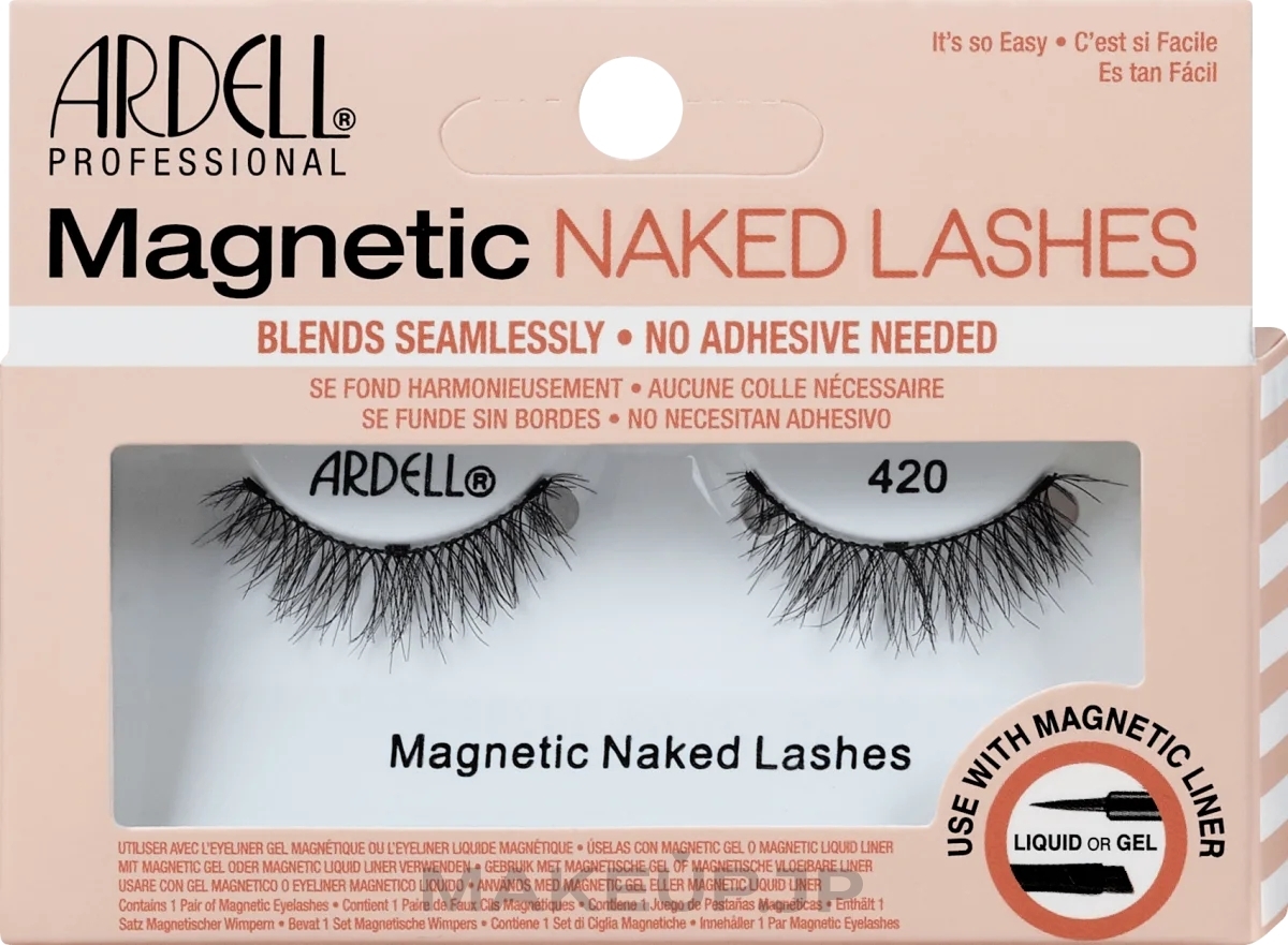 False Lashes - Ardell Magnetic Naked Lashes 420 Black — photo 2 szt.