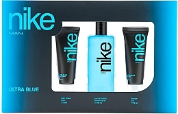 Fragrances, Perfumes, Cosmetics Set (edt/100ml + sh/gel/75ml + ash/balm/75ml) - Nike Man Ultra Blue