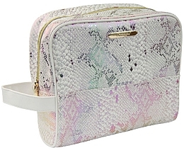 Fragrances, Perfumes, Cosmetics Large Makeup Bag "Rainbow Snake" 4985, white - Donegal