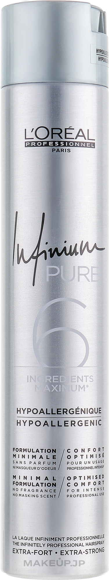 Hair Spray - L'Oreal Professionnel Infinium Pure Strong — photo 500 ml