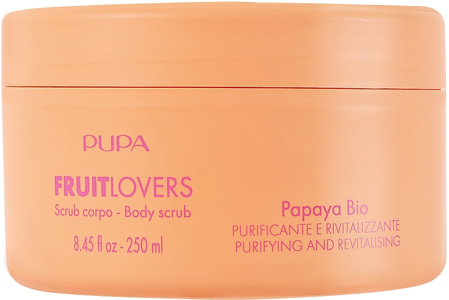 Body Scrub 'Papaya' - Pupa Fruit Lovers Papaya Bio Body Scrub — photo N1