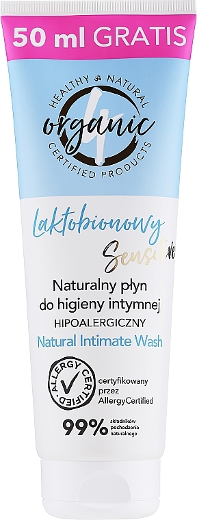 Natural Intimate Wash - 4Organic Natural intimate Wash — photo N3