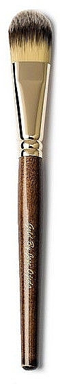 Flat Makeup Brush - Gold By Jose Ojeda Face Brush Shape Two-tone Sinta — photo N1