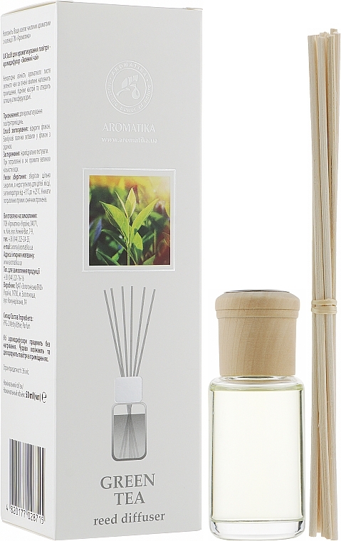 Reed Diffuser "Green Tea" - Aromatika — photo N1