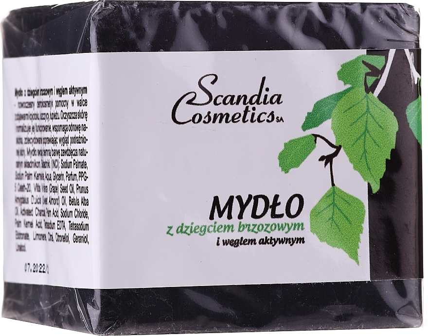 Soap "Tar & Activated Carbon" - Scandia Cosmetics — photo N1