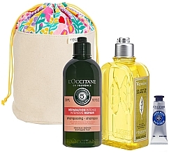 Fragrances, Perfumes, Cosmetics Set - L'Occitane Intense Set (h/shm/300ml + sh/gel/250ml + h/cr/10ml)