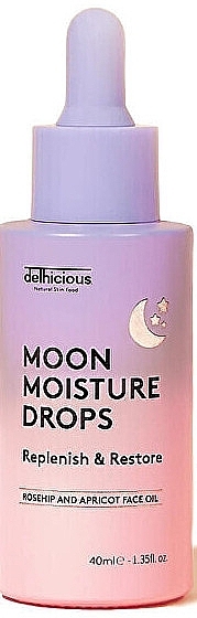 Night Face Oil - Delhicious Moon Moisture Drops Face Oil — photo N1
