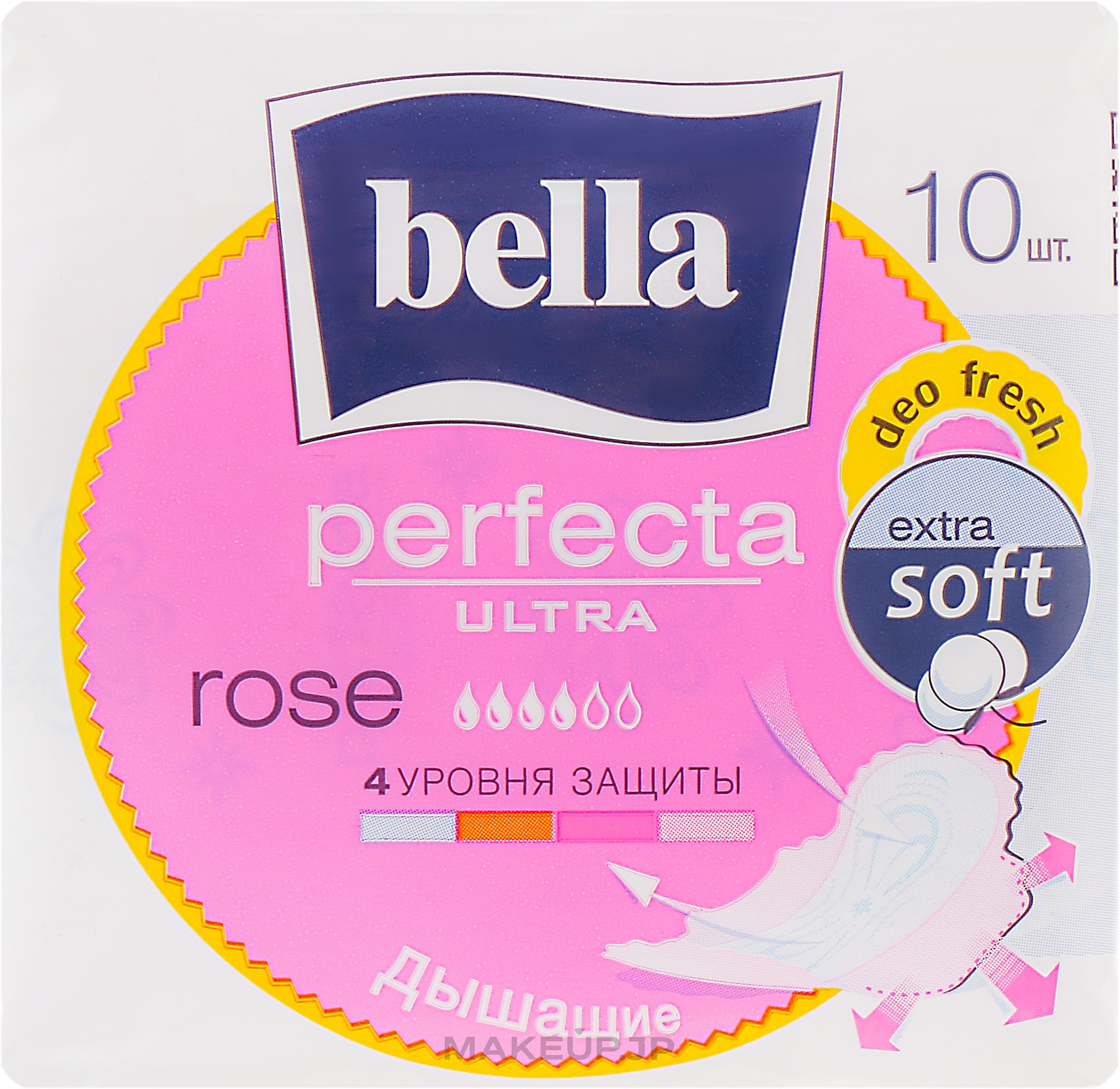 Pantiliners Perfecta Rose Deo Fresh Drai Ultra, 10 pcs - Bella — photo 10 szt.