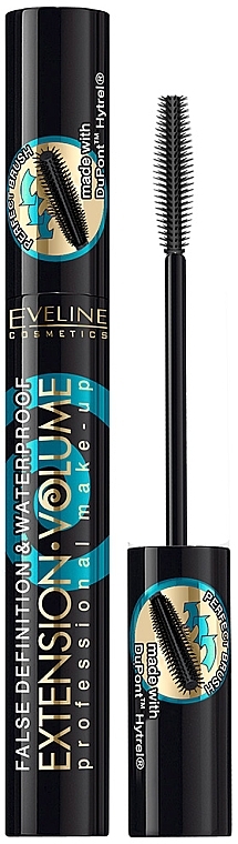 Waterproof Volume Mascara - Eveline Cosmetics 4D Extension Volume&Waterprof Mascara — photo N1