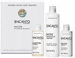 Set - Encanto Encode Straightening Treatment Kit (shm/100ml + treatment/200ml + leave/in/100ml) — photo N1