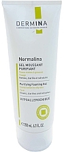 Fragrances, Perfumes, Cosmetics Face Ceansing Gel - Dermina Normalina Purifying Foaming Gel