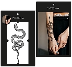 Fragrances, Perfumes, Cosmetics Temporary Tattoo "Snake 20 cm" - Tattooshka