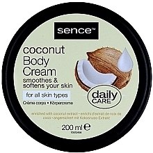Fragrances, Perfumes, Cosmetics Coconut Body Cream - Sence Body Cream Coconut