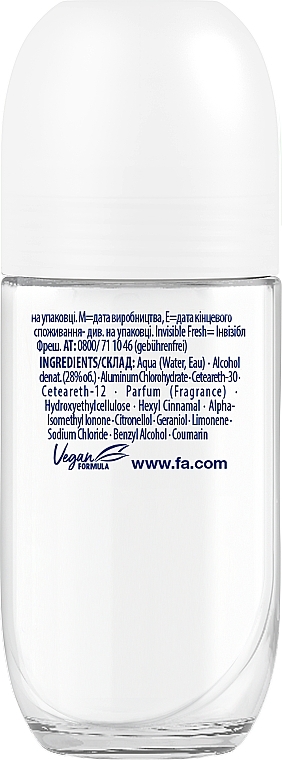 Roll-on Deodorant "Freshness" - FA Invisible Fresh Lily of the Valley — photo N2