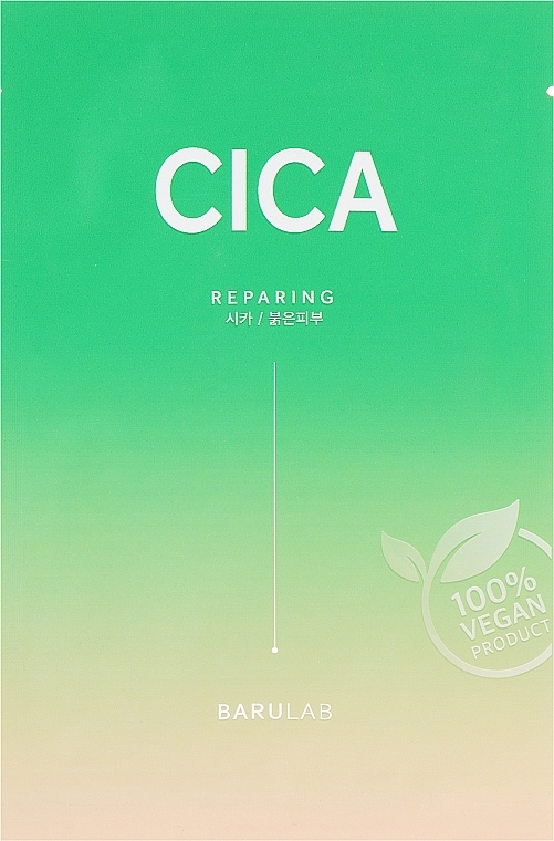 Soothing Sheet Mask with Centella Asiatica Extract - Barulab The Clean Vegan Cica Mask — photo N1