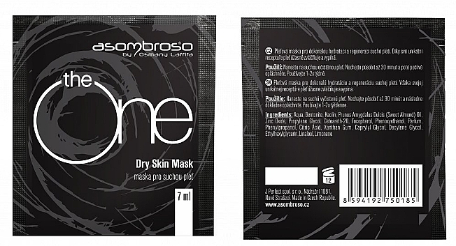 Mask for Dry Skin - Asombroso The One Dry Skin Mask (sample) — photo N1