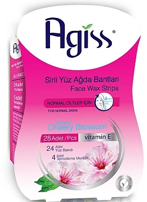 Hair Removal Wax Strips, Cherry Aroma - Agiss Depilation Wax Strips — photo N1