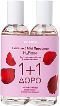 Fragrances, Perfumes, Cosmetics Set - Korres Wild Rose H2Rose Facial Moisturizer with Rose Water & Hyaluronic Acid (2xspray/100ml)