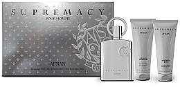 Afnan Perfumes Supremacy Silver - Set (edp/100ml + sh/gel/100ml + af/sh/balm/100ml) — photo N1