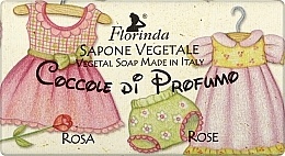 Fragrances, Perfumes, Cosmetics Kids Natural Soap "Rose" - Florinda Sapone Vegetale Rose
