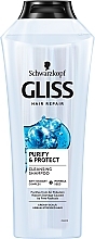 Fragrances, Perfumes, Cosmetics Protective Shampoo for Oily Hair - Gliss Kur Purify & Protect Shampoo