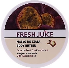 Body Cream-Butter "Passion Fruit & Macadamia" - Fresh Juice Passion Fruit & Macadamia — photo N2