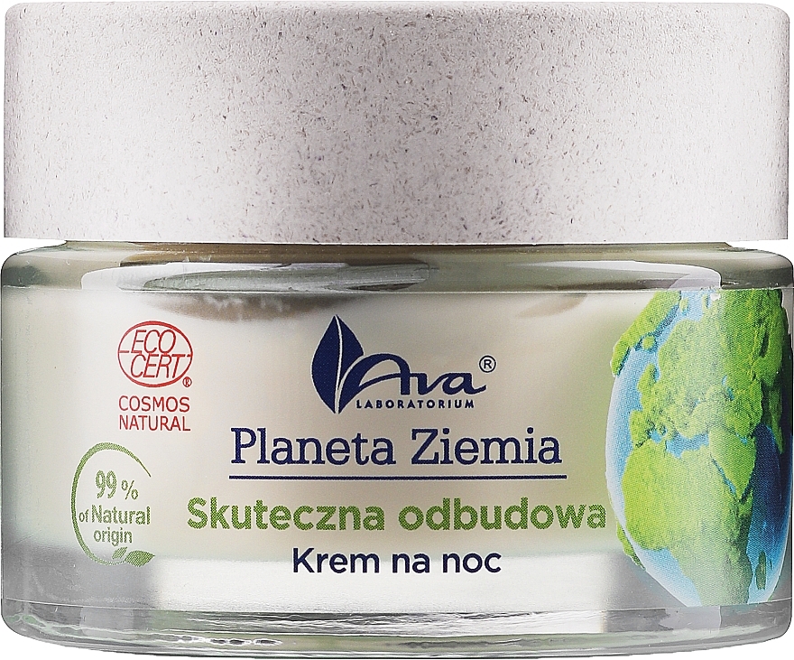 Night Face Cream 'Effective Regeneration' - Ava Laboratorium Planeta Ziemia Effective Restoration Night Cream — photo N1