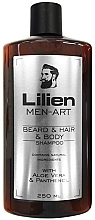 Beard, Hair & Body Shampoo - Lilien Men-Art Beard & Hair & Body Shampoo — photo N1