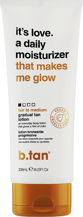 Daily Moisturizing Tan Lotion - B.tan It's Love A Daily Moisturizer That Makes Me Glow — photo N1