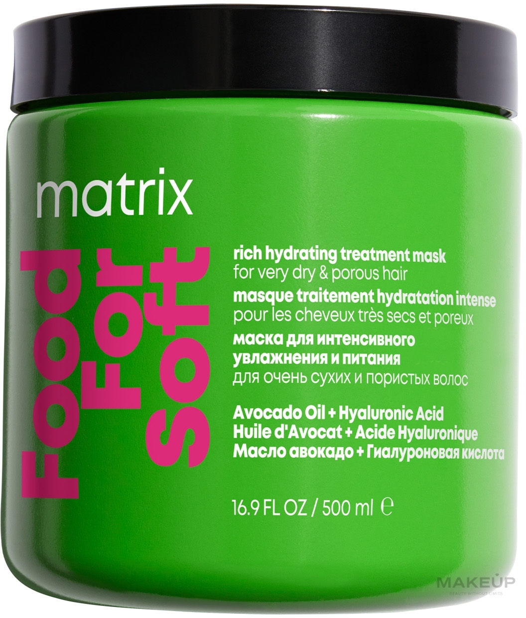 Intensive Hydration Hair Mask - Matrix Food For Soft — photo 500 ml