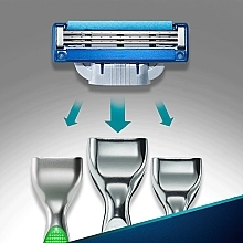 Shaving Razor Refills, 4 pcs. - Gillette Mach3 Turbo — photo N7