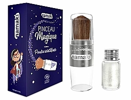 Fragrances, Perfumes, Cosmetics Set - Namaki Silver Sparkling (glit/4g + brush)