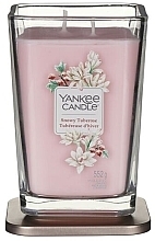 Fragrances, Perfumes, Cosmetics Scented Candle in Glass, two wicks - Yankee Candle Elevation Snowy Tuberose