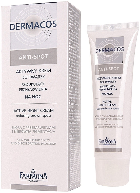 Anti-Pigmentation Night Face Cream - Farmona Dermacos Anti-Spot Active Night Cream  — photo N1