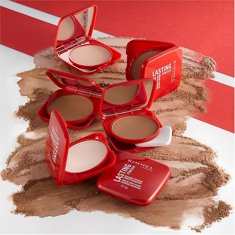 Compact Powder - Rimmel Lasting Finish Buildable Coverage (001- Fair Porcelain) — photo N12