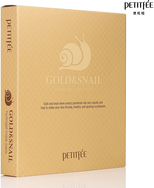 Hydrogel Face Mask with Gold and Snail Mucus - Petitfee & Koelf Gold & Snail Hydrogel Mask Pack — photo N7