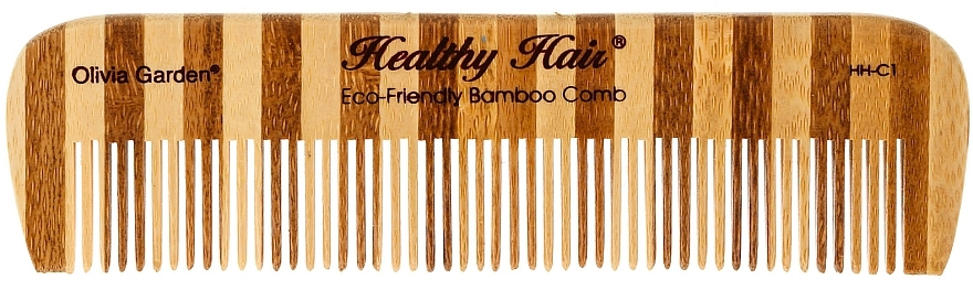 Bamboo Hair Comb, 1 - Olivia Garden Healthy Hair Eco-Friendly Bamboo Comb 1 — photo N1