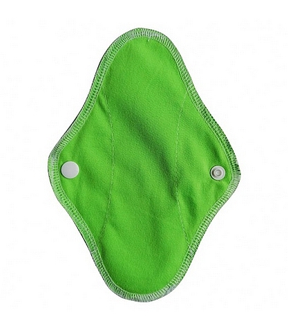 Reusable Cotton Daily Liners, green peony - Soft Moon Ultra Comfort Mini — photo N2