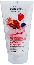 Gentle Body Scrub "Yoghurt" with Wild Berries & Pomegranate Scent - Avon Naturals Body Creamy Yoghurt Scrub Wild Berries And Pomegranate — photo N1