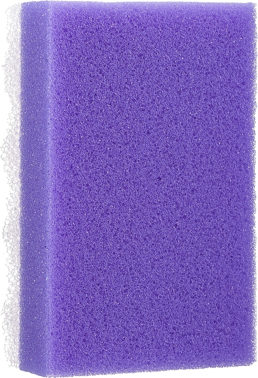 Cleansing and Massage Sponge 'Traditional', purple - Lula — photo N1