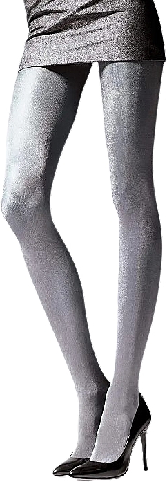 Metallic Tights 'Brilliance', 50 Den, silver - Knittex — photo N2