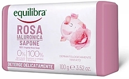 Rose Soap with Hyaluronic Acid - Equilibra Hyaluronic Rose Soap — photo N1