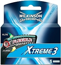 Fragrances, Perfumes, Cosmetics Xtreme 3 Flexible Replaceable Blade Set, 5 pcs - Wilkinson Sword Xtreme 3 Flexible