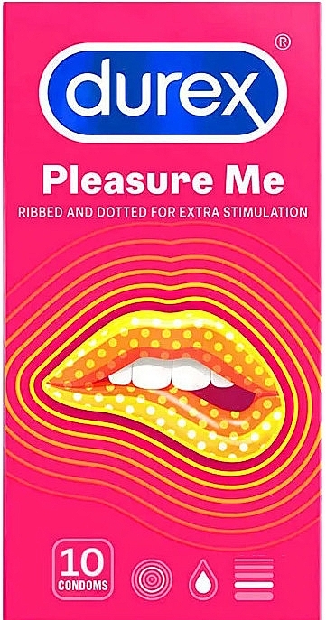 Condoms, Pack of 10 - Durex Love Pleasure Me — photo N2