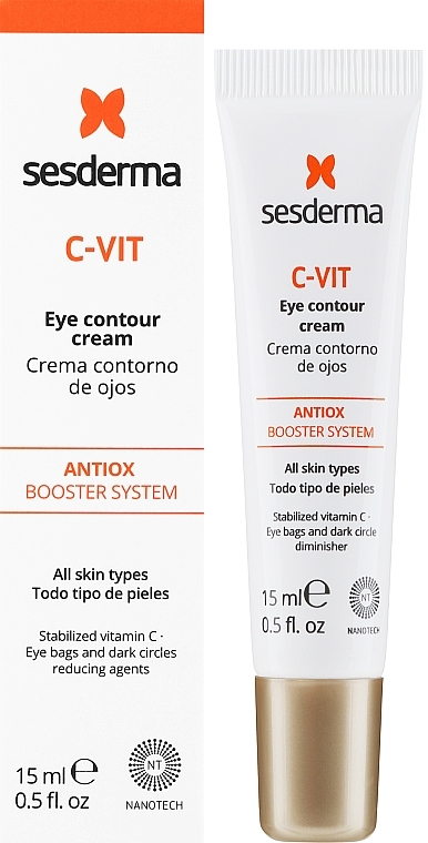 Eye Contour Cream - SesDerma Laboratories C-Vit Eye Contour Cream — photo N2